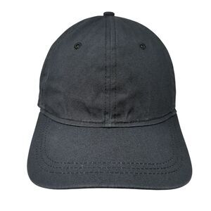 Universal Thread Slideback Hat Black One Size Adjustable Solid 6 Panel